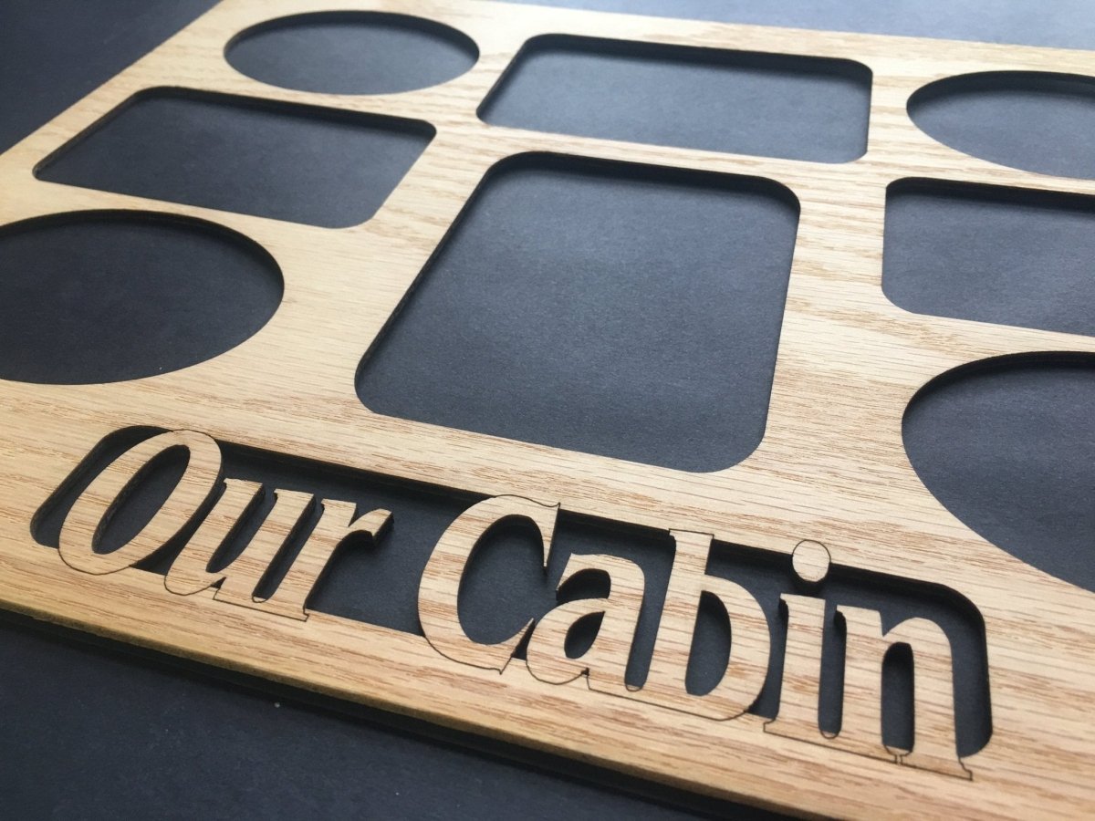 Our Cabin Picture Frame 11"x14" - Legacy Images - Picture Frames - 11x14 Picture Frame gifts for him hobbies laser engraved
