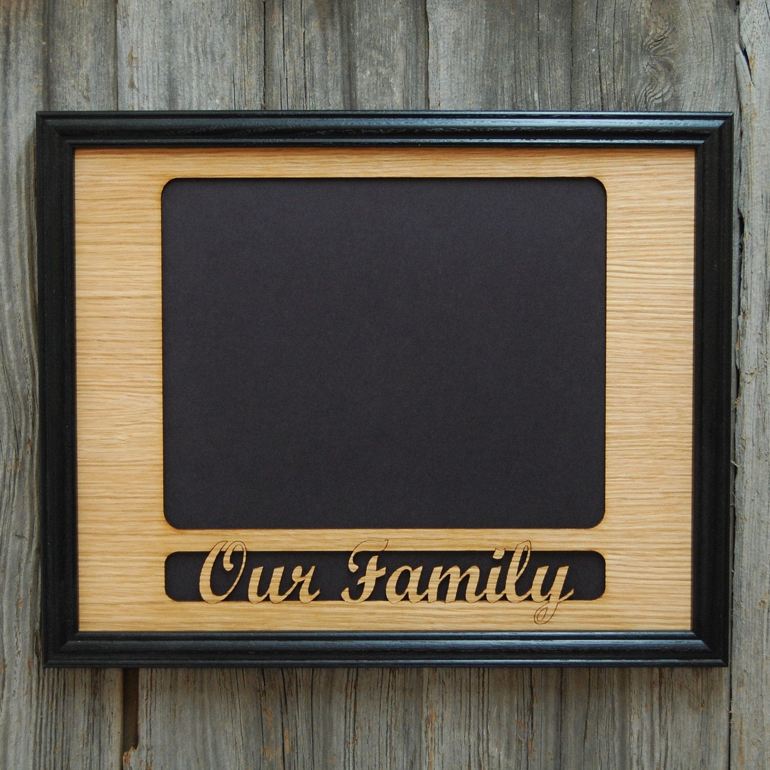 Our Family Picture Frame - 11x14 Our Family Picture Frame, Picture Frame, home decor, laser engraved - Legacy Images - Legacy Images - Picture Frames