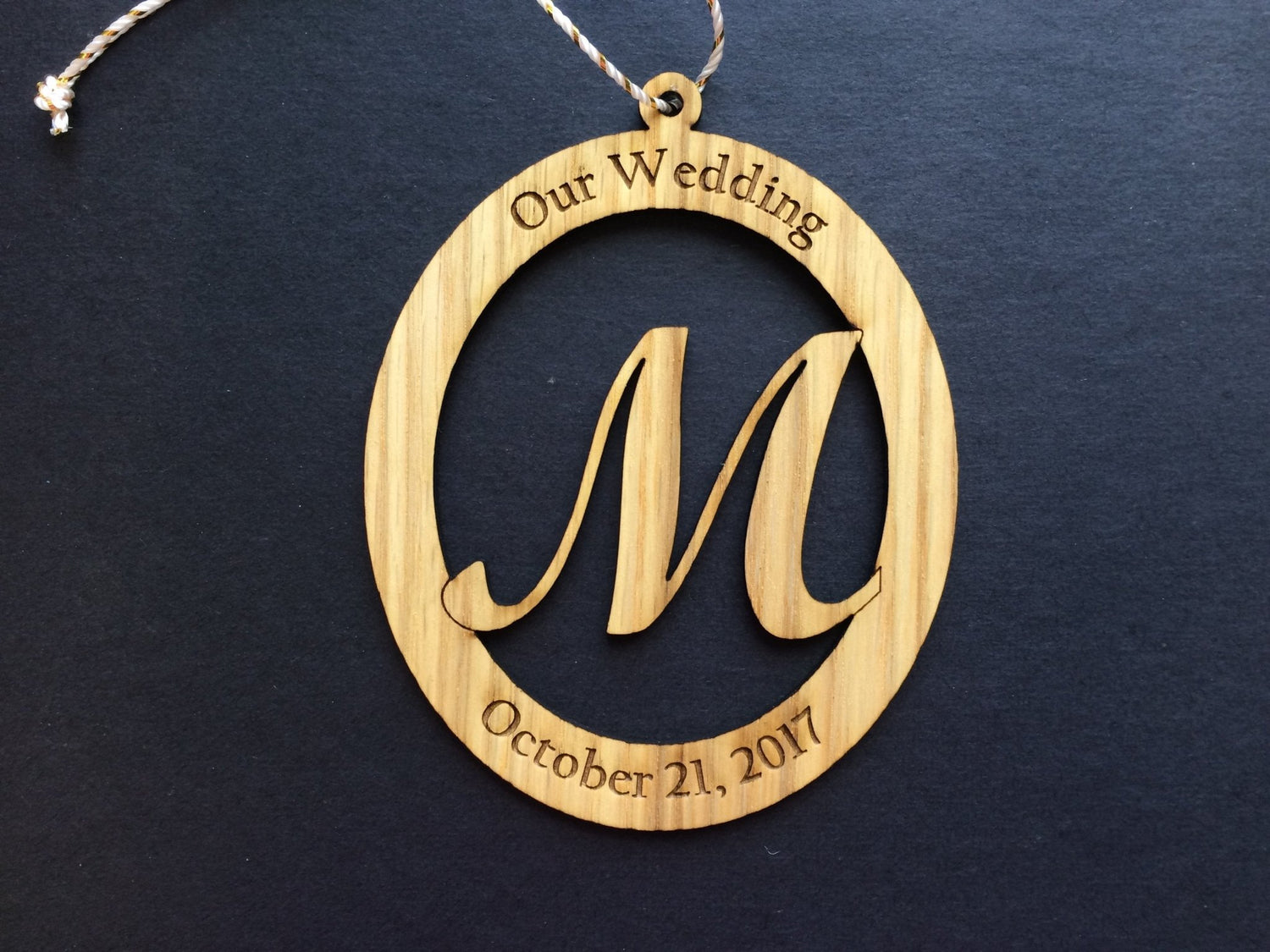 Our Wedding Ornament - Our Wedding Ornament, Ornament, home decor, laser engraved - Legacy Images - Legacy Images - Holiday Ornaments