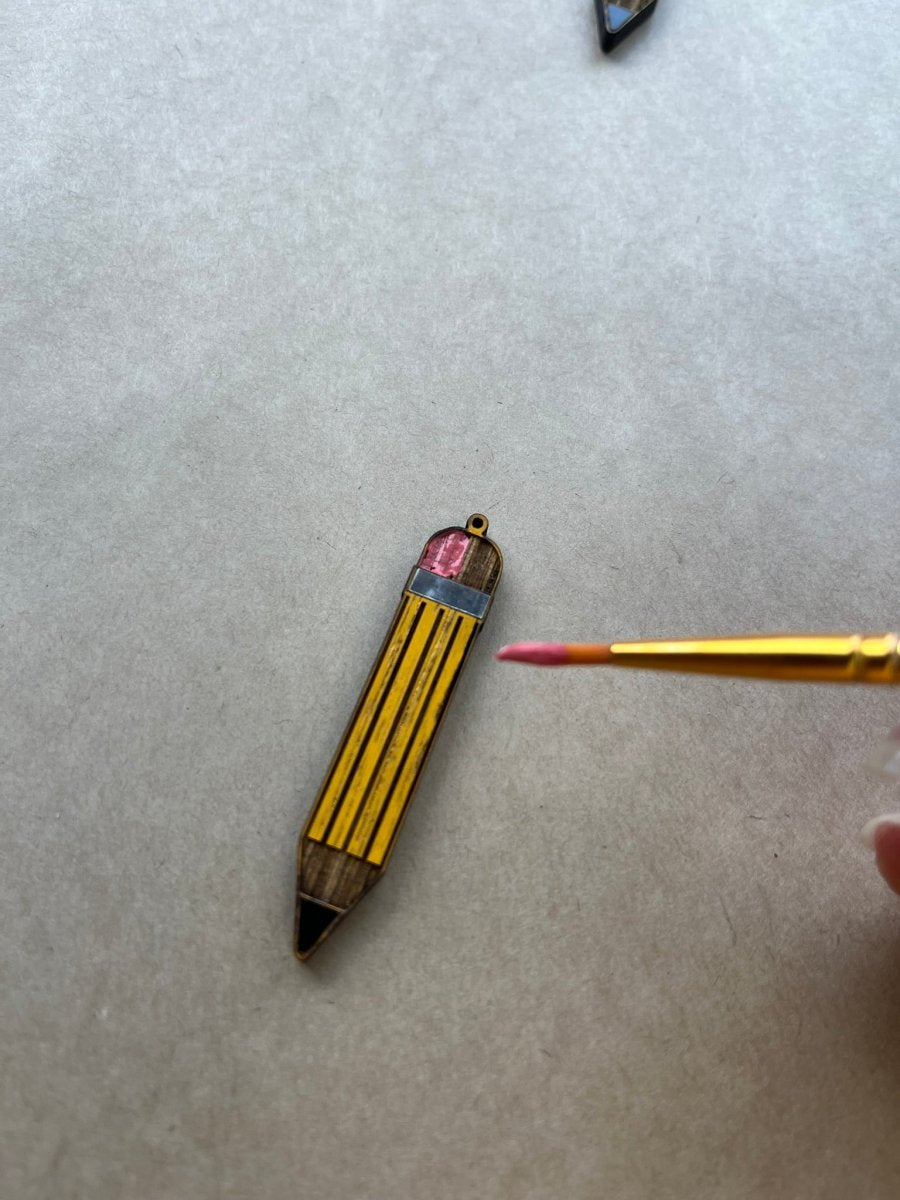 Pencil Earrings - Legacy Images - Earrings - Earrings occupations teacher laser engraved