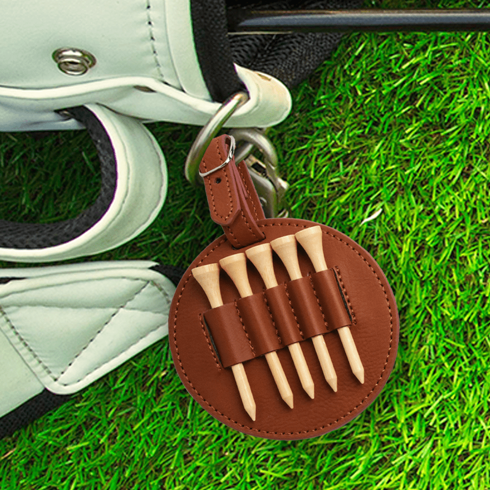 Personalized Golf Gift Set - Leather Tee Holder, Divot Tool, Ball Marker - Legacy Images - father's day gift golf sports laser engraved