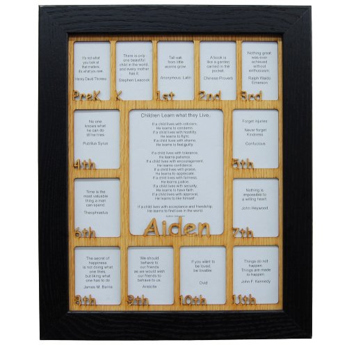 PreK - 12th Grade School Years Picture Frame - Rectangular Openings - Legacy Images - Picture Frames