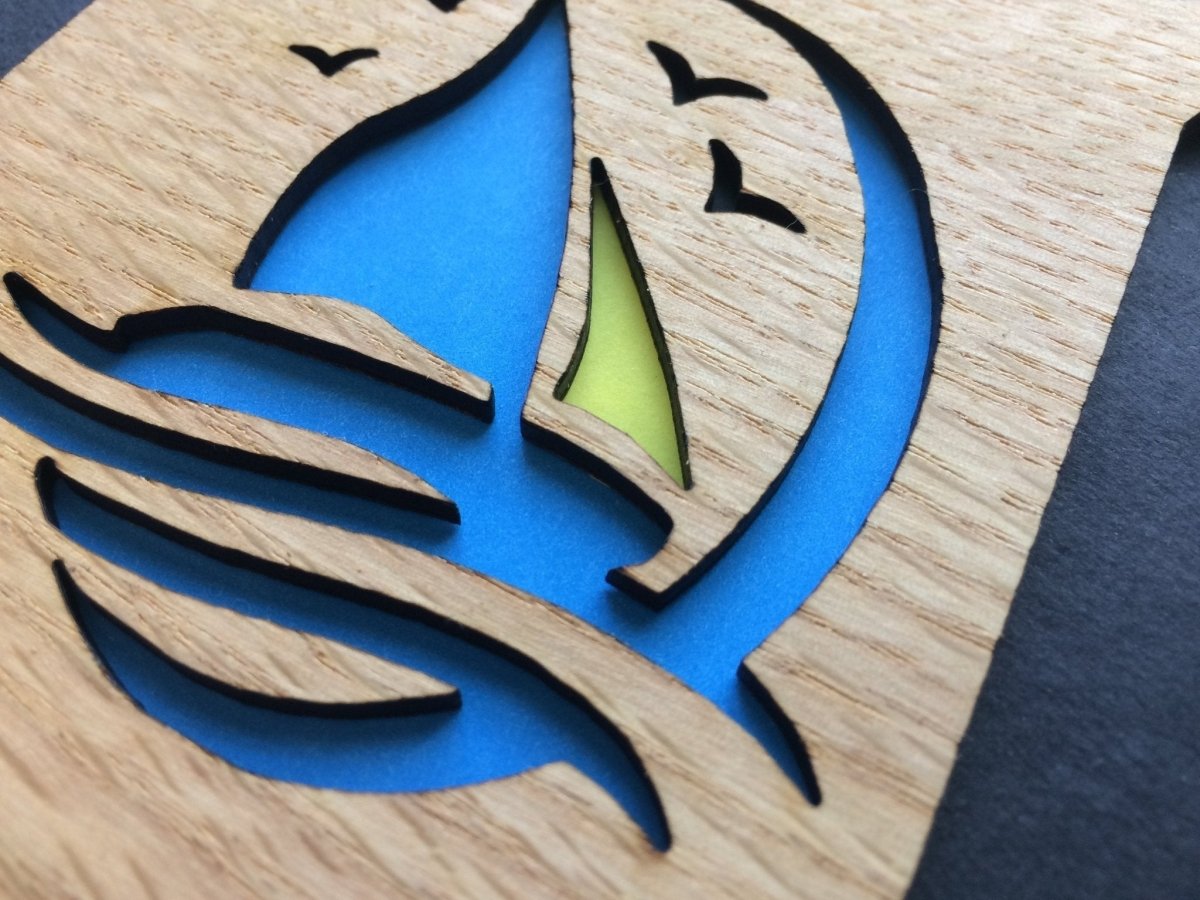 Sail Boat Picture Frame - 5x7 Frame Hold 3x4 Photo - Legacy Images - Picture Frames - 5x7 picture frame father's day gift hobbies laser engraved