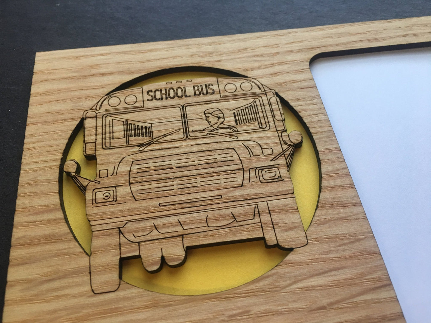 School Bus Driver Picture Frame - 5x7 School Bus Picture Frame, Picture Frame, home decor, laser engraved - Legacy Images - Legacy Images - Picture Frames