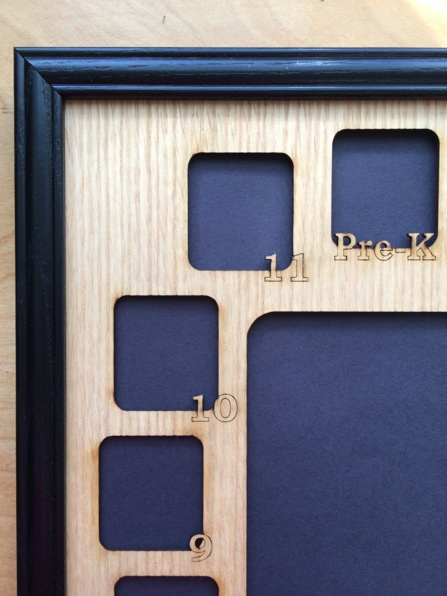 School Years Picture Frame 11"x14" - Legacy Images - Picture Frames - 11x14 Picture Frame name name picture frame laser engraved