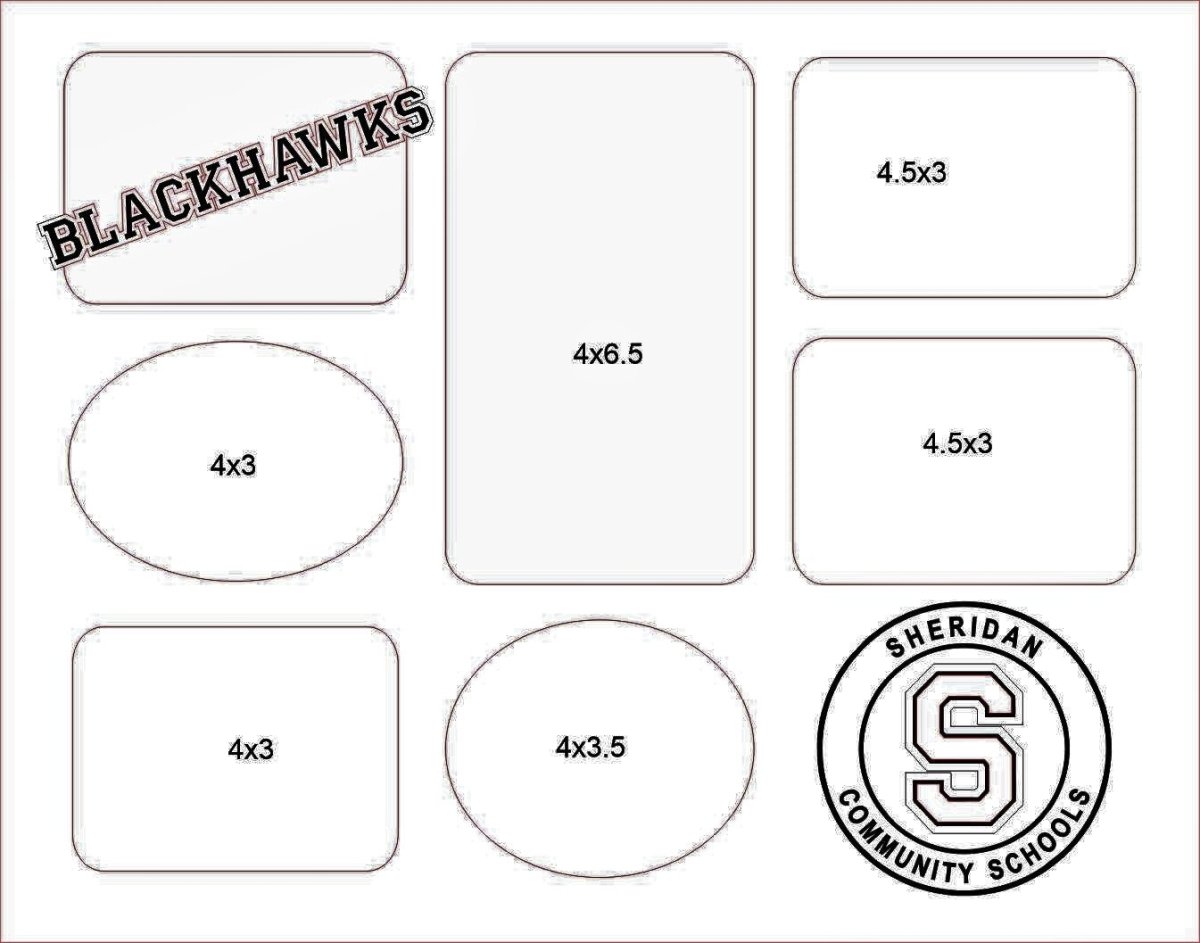 Sheridan Blackhawks Picture Frame 11"x14" - Legacy Images - Picture Frames - 11x14 Picture Frame picture frame school laser engraved