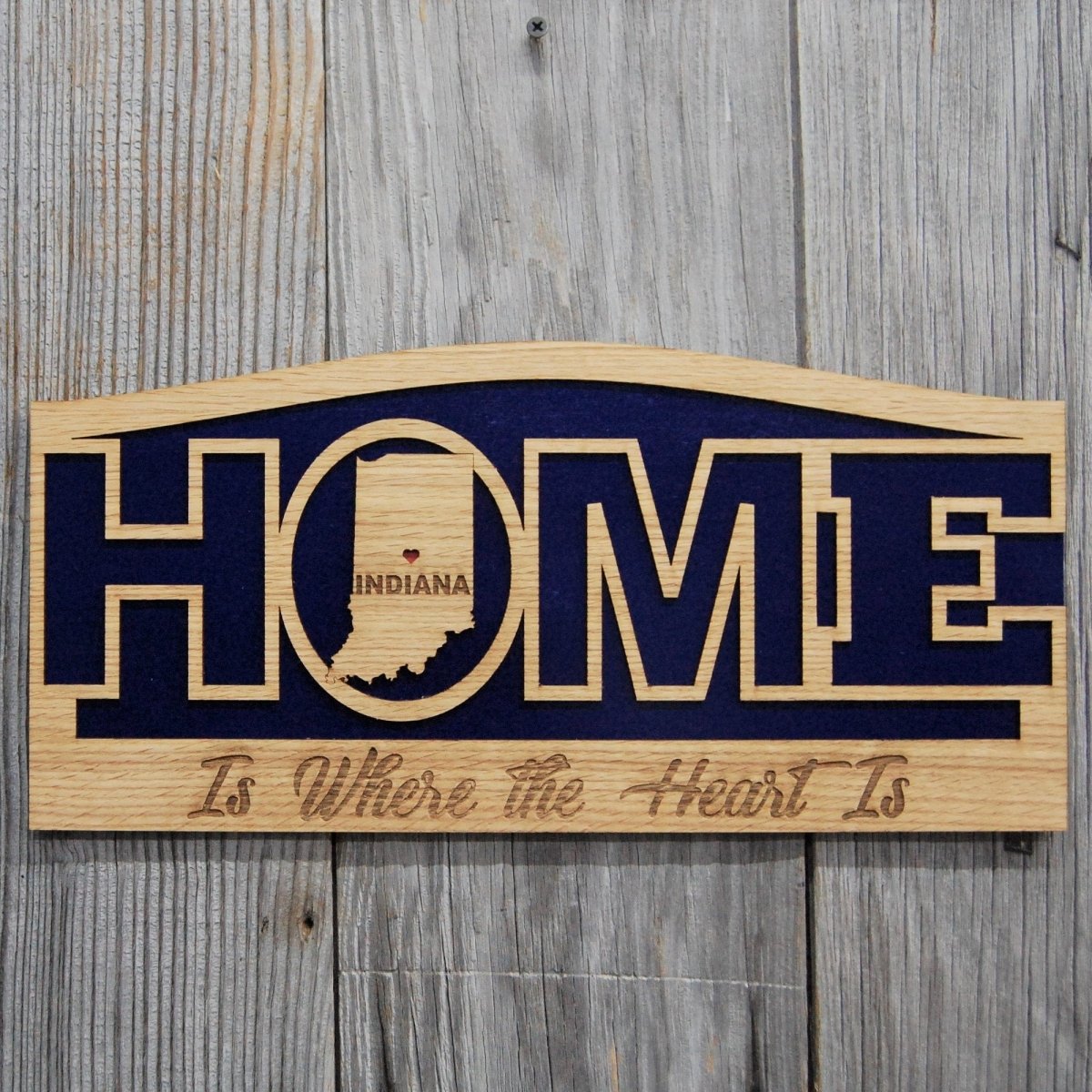 State Home Sign Décor - Legacy Images - Decor - sign state travel laser engraved