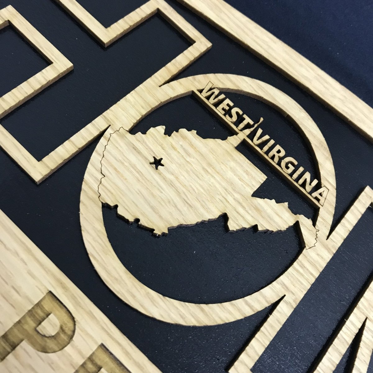 State Home Sign Décor - Legacy Images - Decor - sign state travel laser engraved