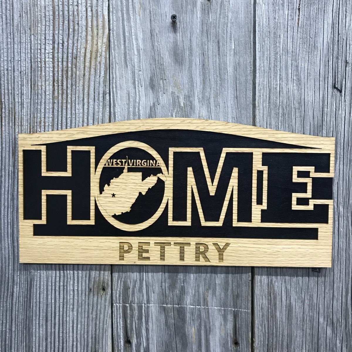 State Home Sign Décor - Legacy Images - Decor - sign state travel laser engraved
