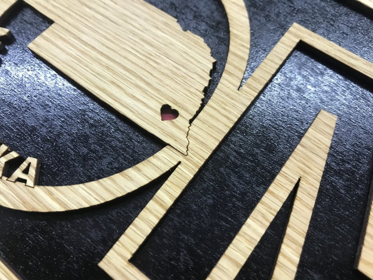 State Home Sign Décor - Legacy Images - Decor - sign state travel laser engraved