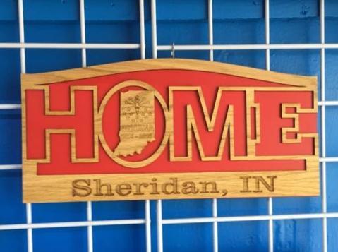 State Home Sign Décor - Legacy Images - Decor - sign state travel laser engraved