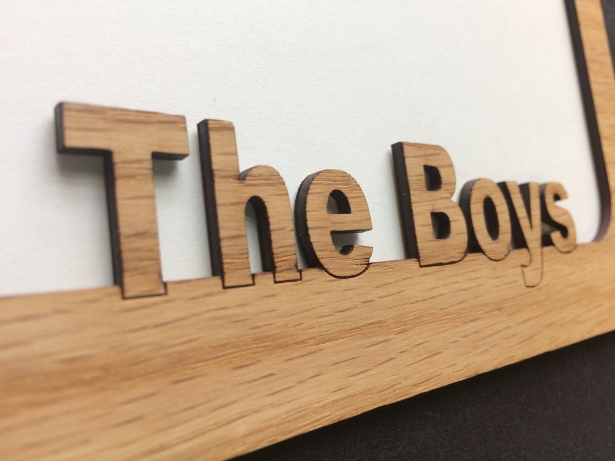 The Boys Picture Frame - 5x7 Frame Hold 4x6 Photo - Legacy Images - Picture Frames - 5x7 picture frame family friends laser engraved