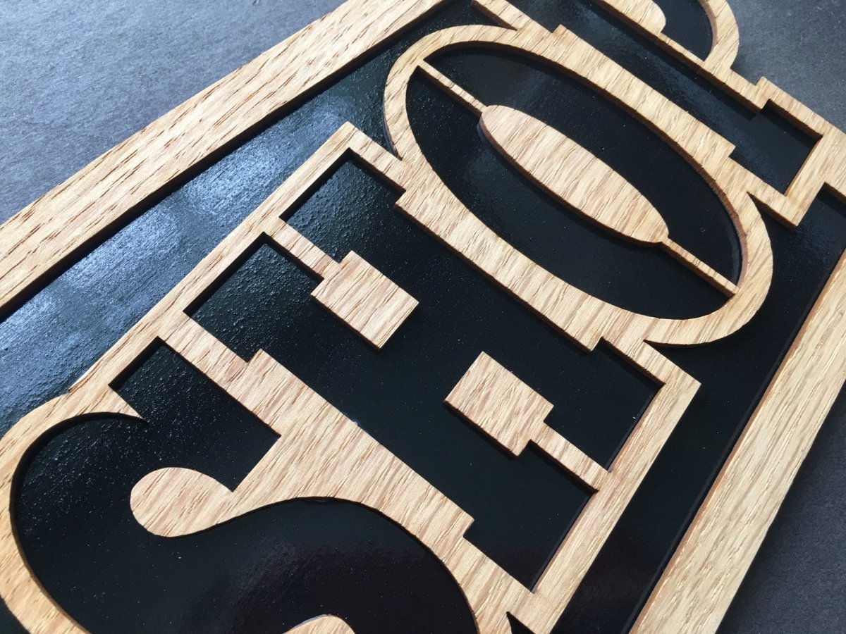 The Shop Sign Décor - Legacy Images - Novelty Signs - sign the shop laser engraved