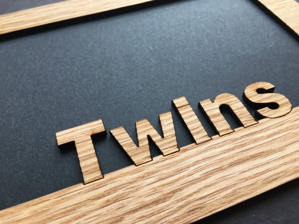 Twins Picture Frame - 5x7 Frame Hold 4x6 Photo - Legacy Images - Picture Frames - 5x7 picture frame family picture frame laser engraved