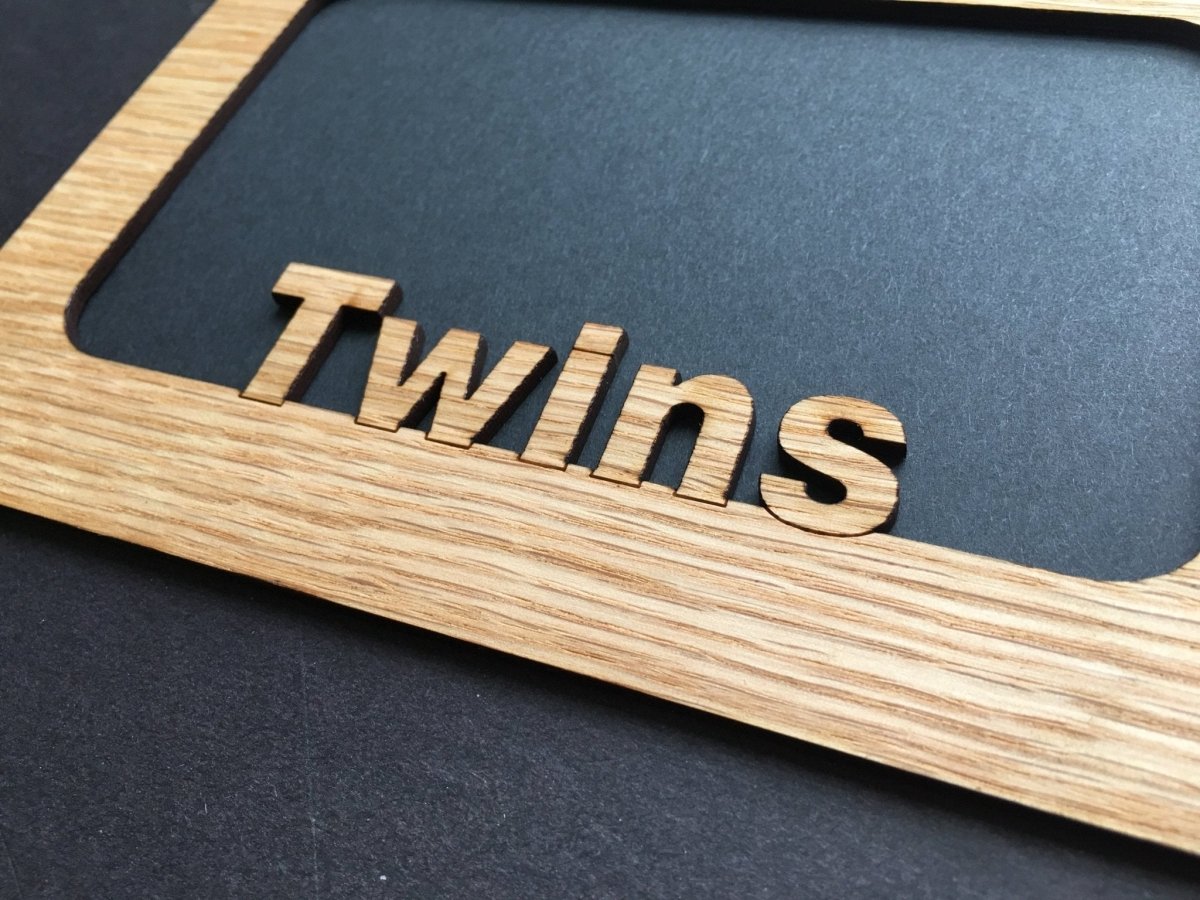 Twins Picture Frame - 5x7 Frame Hold 4x6 Photo - Legacy Images - Picture Frames - 5x7 picture frame family picture frame laser engraved