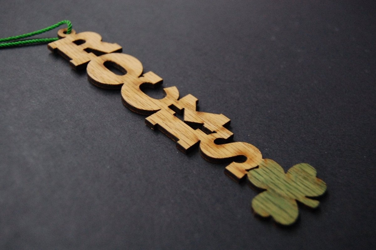 Westfield Shamrocks Christmas Ornament - Legacy Images - Holiday Ornaments - christmas ornament school laser engraved