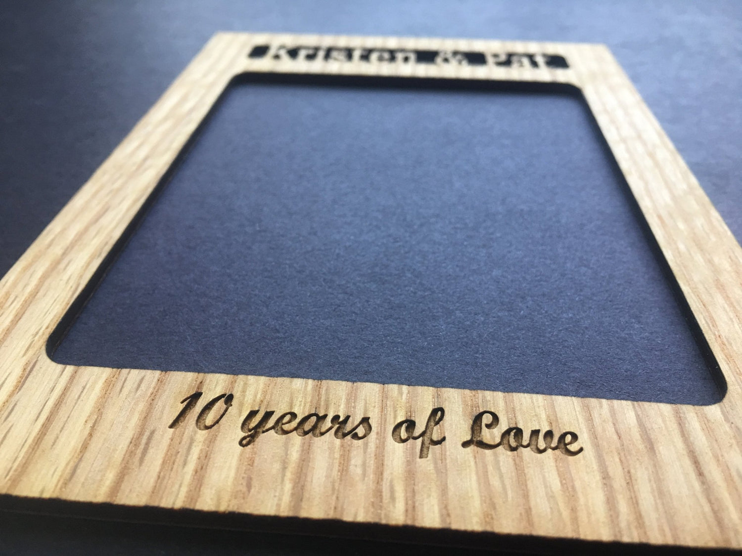 Years Of Love Picture Frame - 5x7 Frame Hold 3x5 Photo - Years Of Love Picture Frame, Picture Frame, home decor, laser engraved - Legacy Images - Legacy Images - Picture Frames