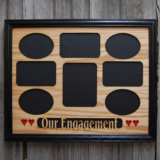 11x14 Our Engagement Picture Frame, Picture Frame, home decor, laser engraved - Legacy Images