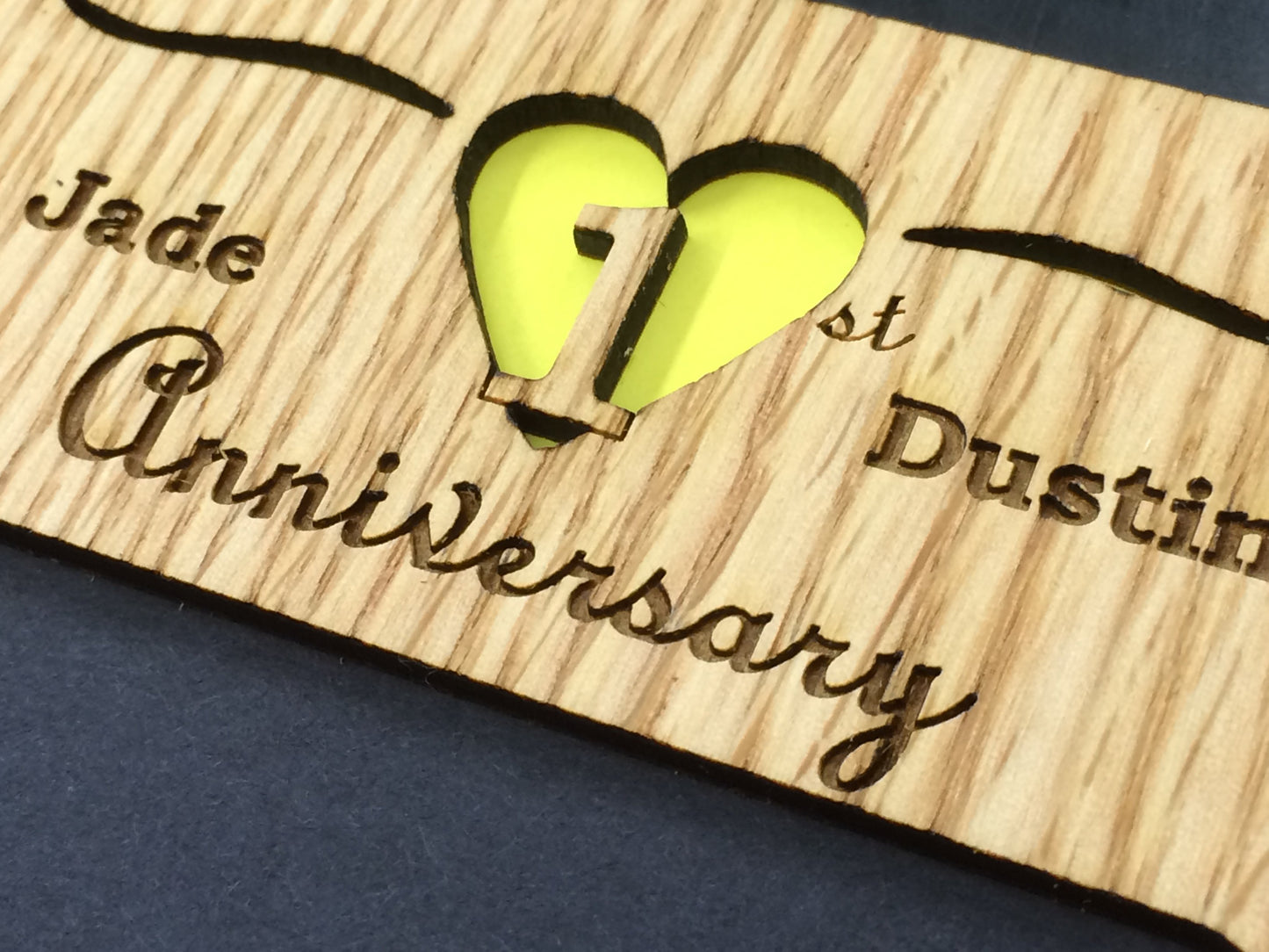 1st Anniversary Picture Frame, Picture Frame, home decor, laser engraved - Legacy Images