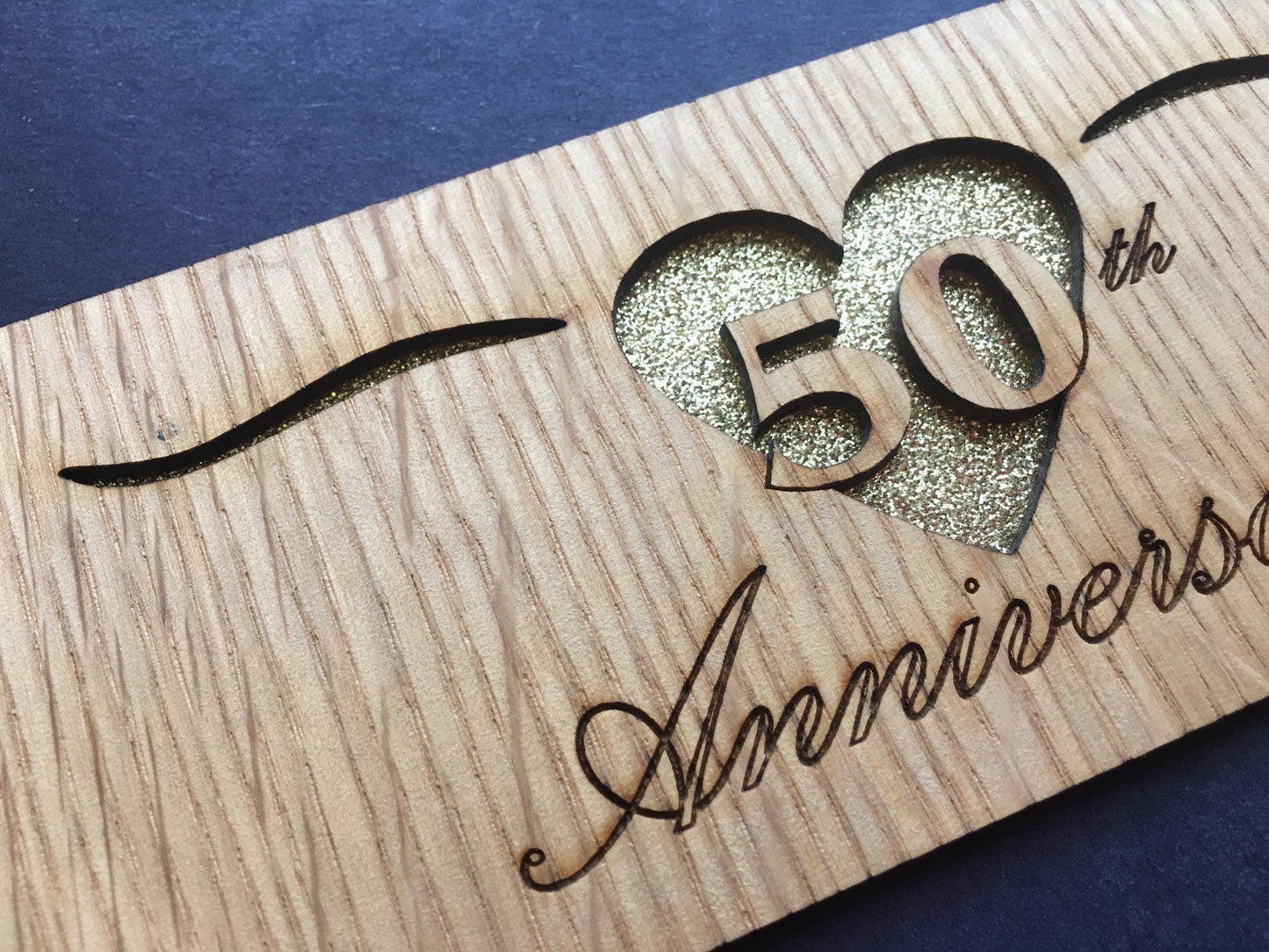 50th Anniversary Picture Frame, Picture Frame, home decor, laser engraved - Legacy Images