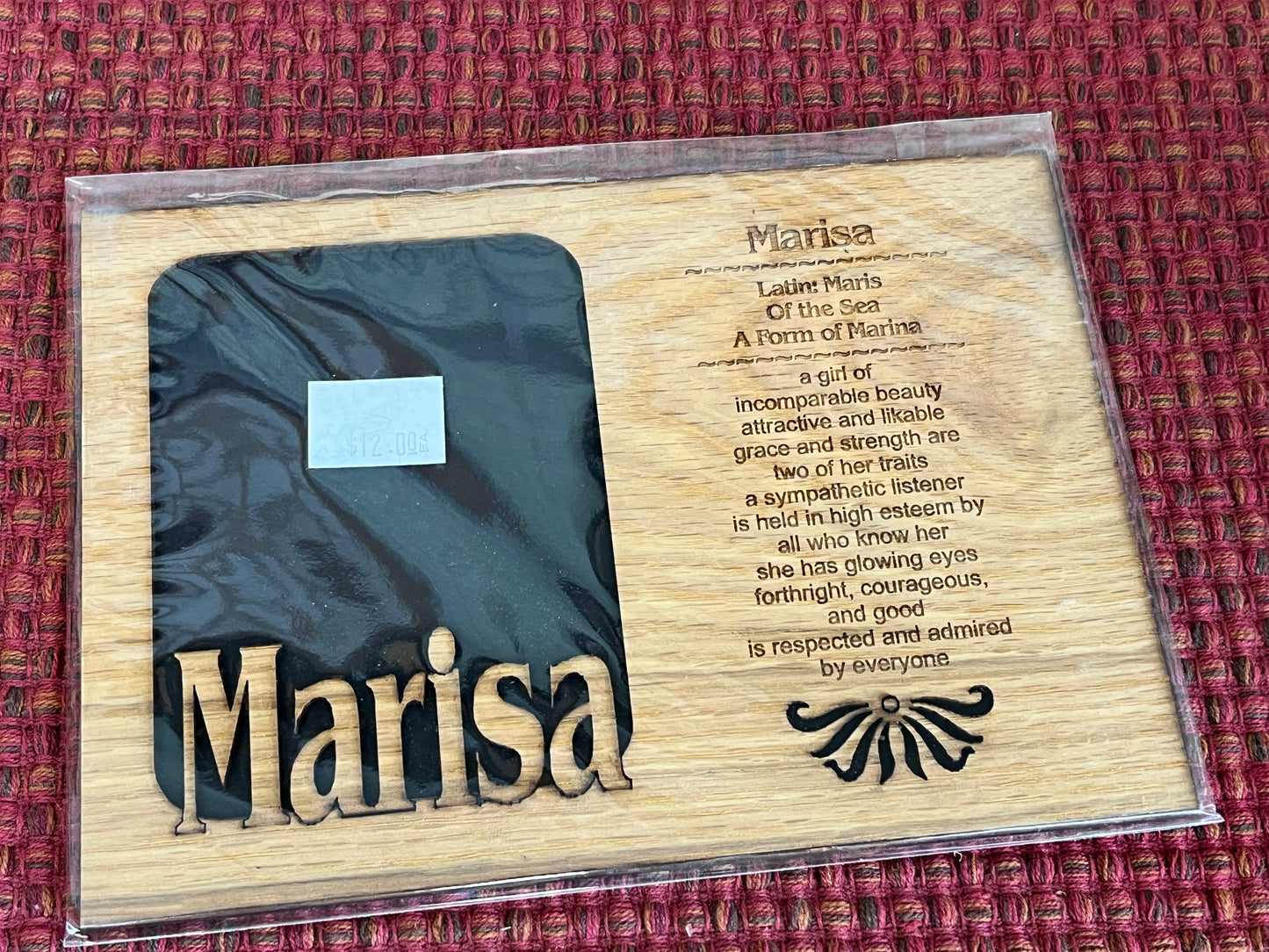DISCONTINUED 5x7 Profile Name Meaning Picture Frame - Matte Only - Girl Names L-Z