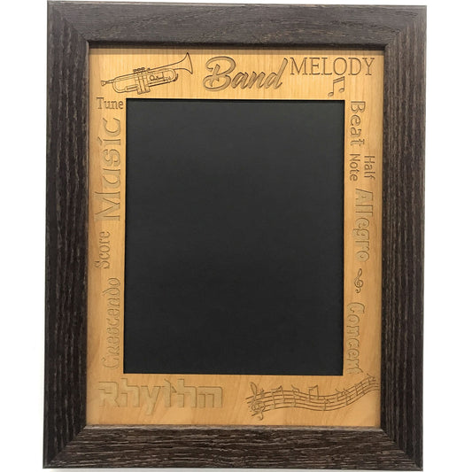 Music Picture Frame Alder Wood - 11x14 Frame Holds 8x10 Photo