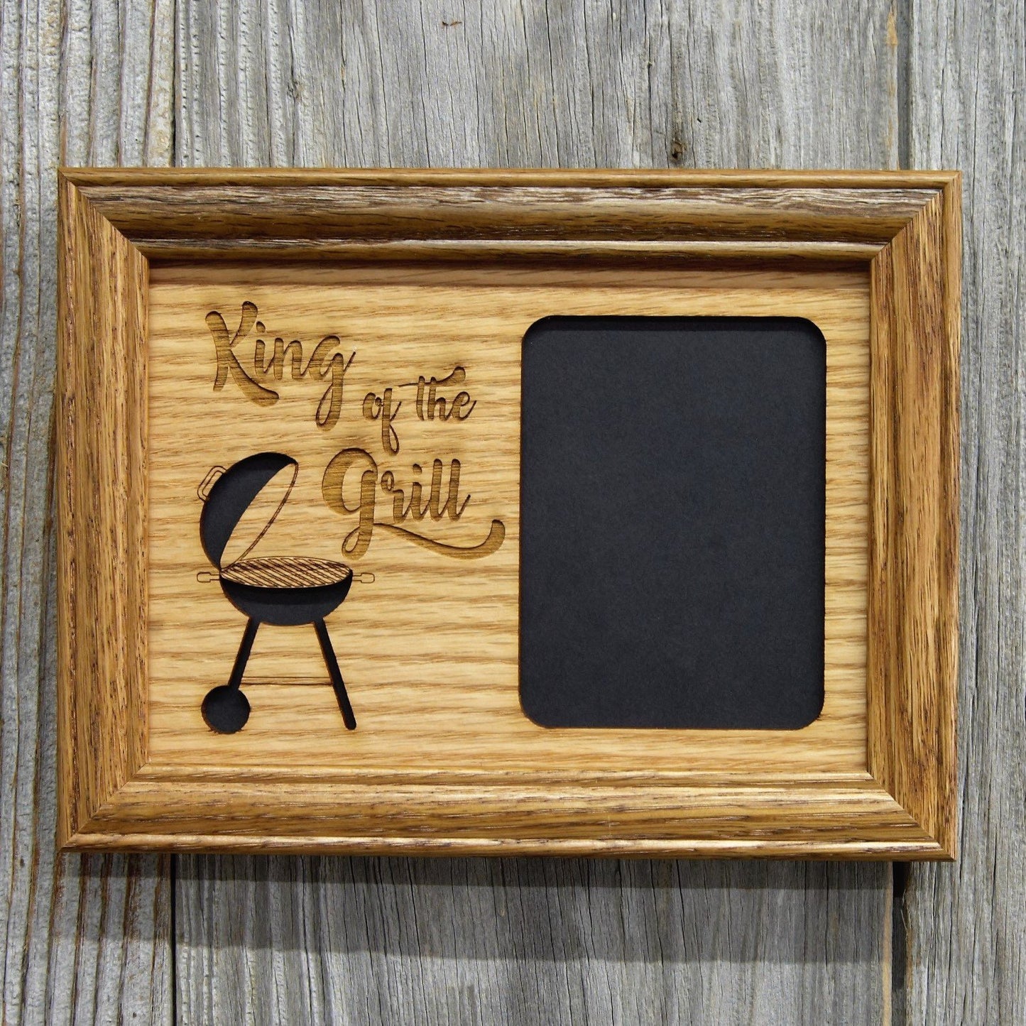 King of The Grill Picture Frame - 5x7 Frame Hold 3x4 Photo