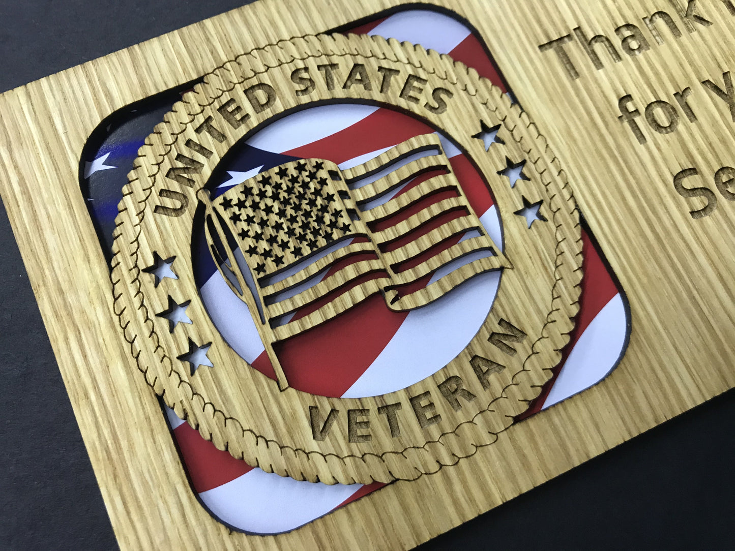 US Veteran Picture Frame - 8x10 Frame Holds a 5x7 Photo