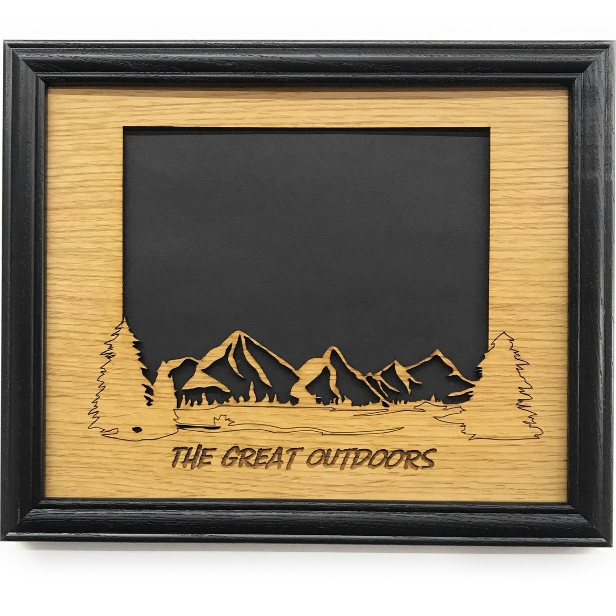 Mountain Skyline Picture Frame - 8x10 Frame Hold 5x7 Photo - Legacy Images - Picture Frames - 8x10 picture frame hobbies mountains laser engraved
