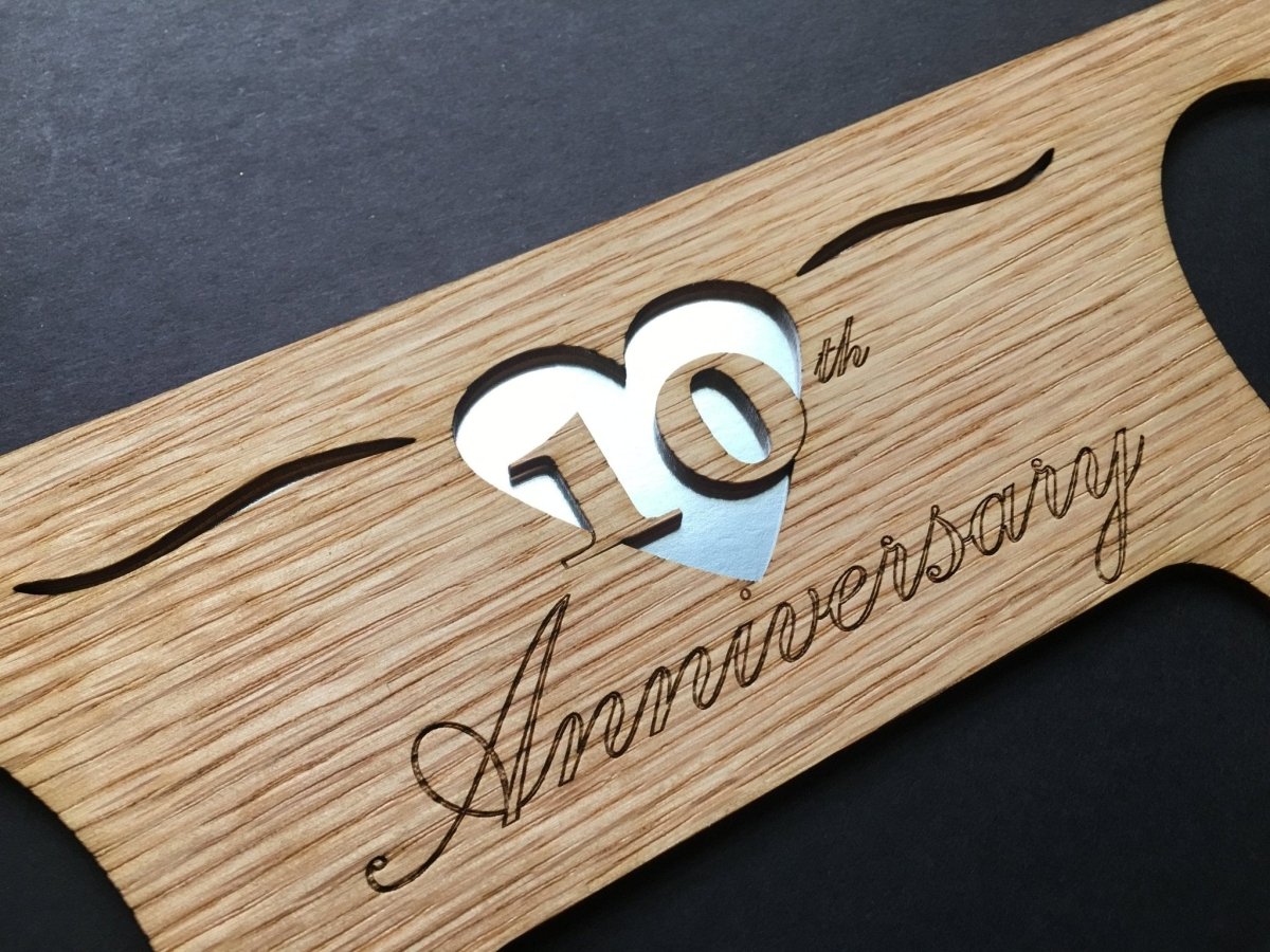 10th Anniversary Picture Frame - Legacy Images - Picture Frames - 10th anniversary 11x14 Picture Frame 5x7 picture frame laser engraved