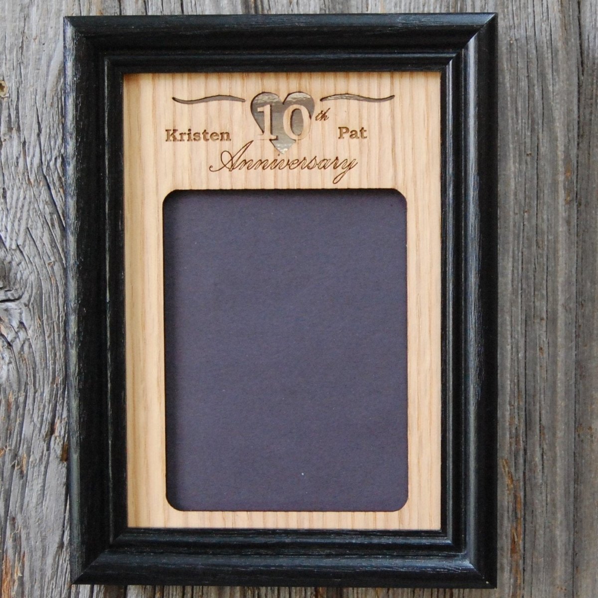 10th Anniversary Picture Frame - Legacy Images - Picture Frames - 10th anniversary 11x14 Picture Frame 5x7 picture frame laser engraved
