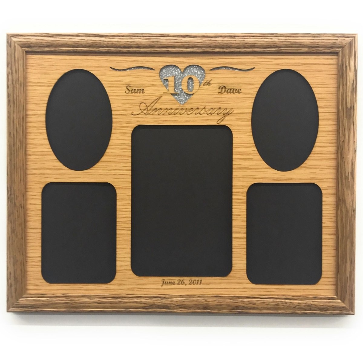 10th Anniversary Picture Frame - Legacy Images - Picture Frames - 10th anniversary 11x14 Picture Frame 5x7 picture frame laser engraved