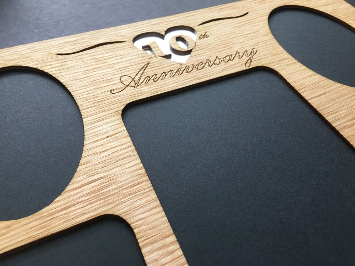 10th Anniversary Picture Frame - Legacy Images - Picture Frames - 10th anniversary 11x14 Picture Frame 5x7 picture frame laser engraved