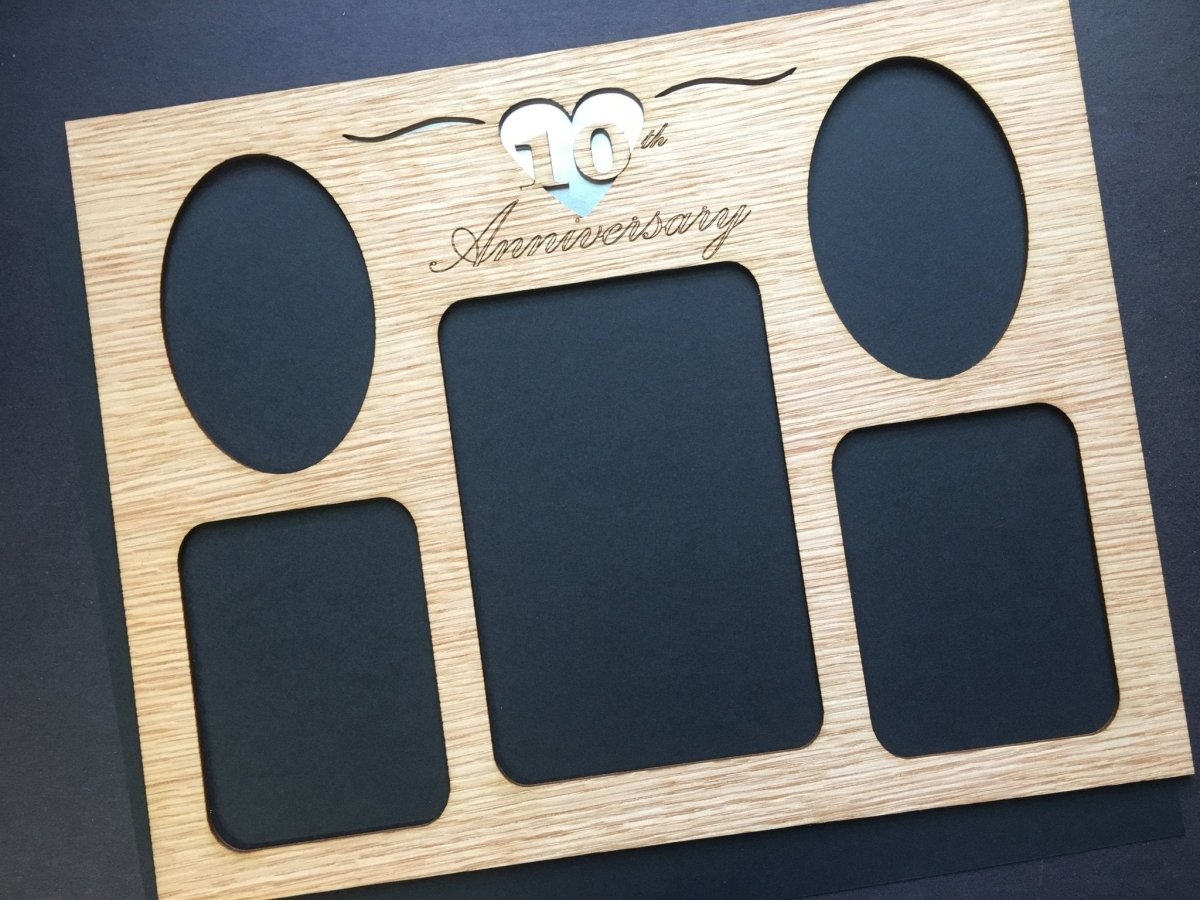 10th Anniversary Picture Frame - Legacy Images - Picture Frames - 10th anniversary 11x14 Picture Frame 5x7 picture frame laser engraved