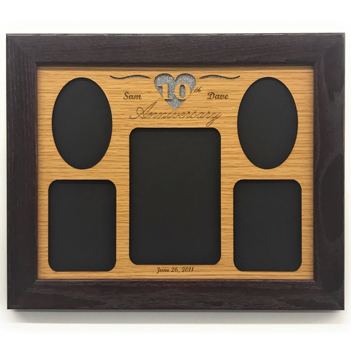 10th Anniversary Picture Frame - Legacy Images - Picture Frames - 10th anniversary 11x14 Picture Frame 5x7 picture frame laser engraved
