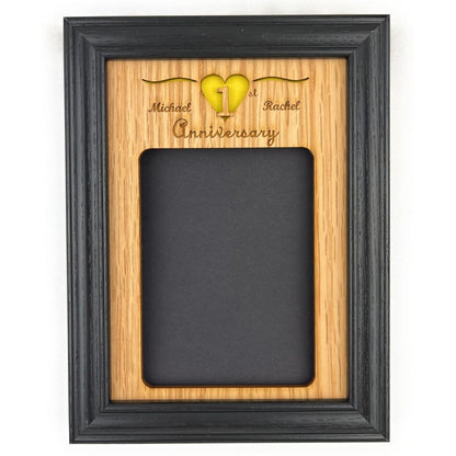 1st Anniversary Picture Frame - Legacy Images - Picture Frames - 11x14 Picture Frame 1st anniversary 5x7 picture frame laser engraved