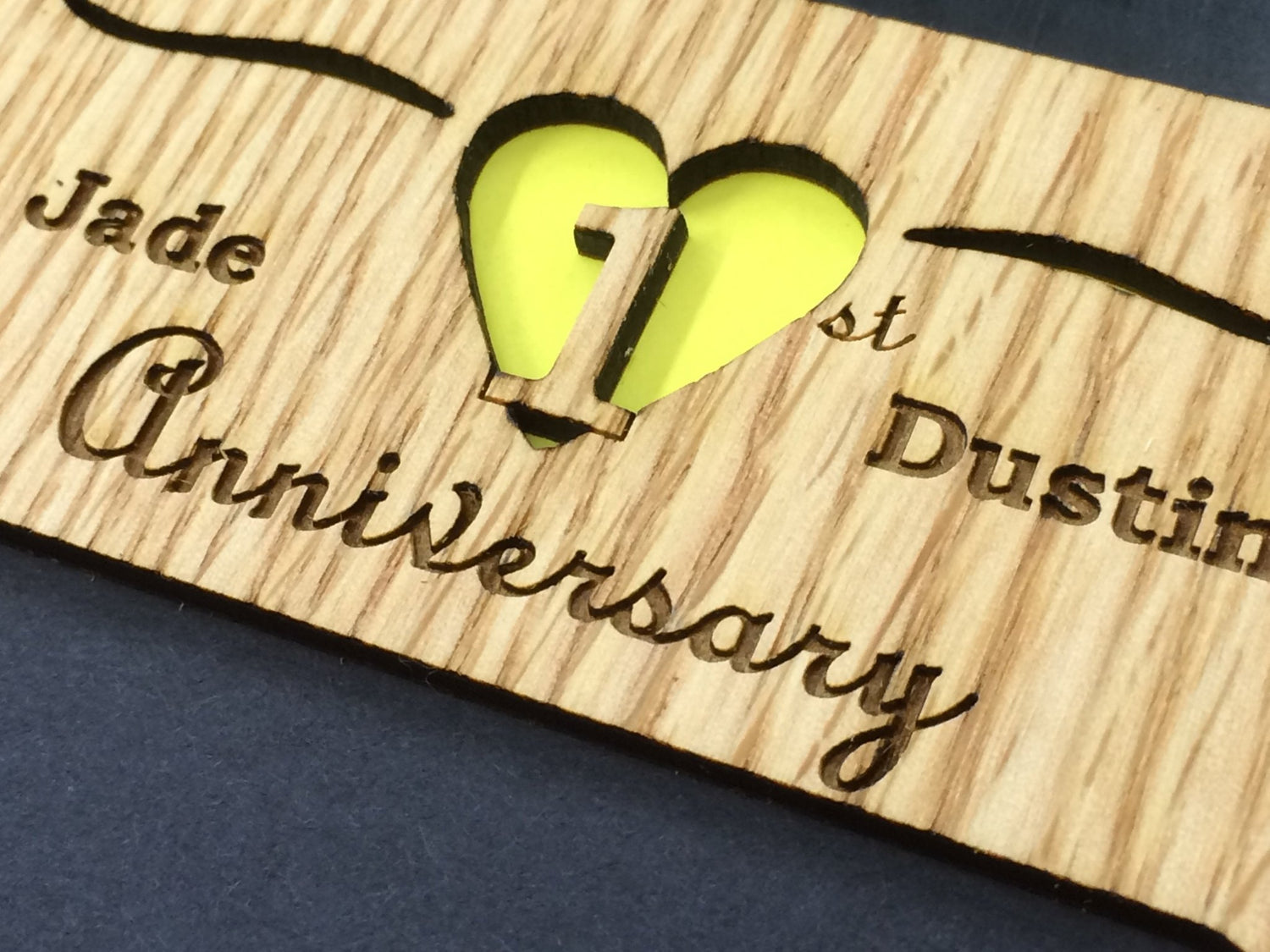 1st Anniversary Picture Frame - 1st Anniversary Picture Frame - 1st Anniversary Picture Frame, Picture Frame, home decor, laser engraved - Legacy Images - Legacy Images - Picture Frames - Legacy Images - Picture Frames
