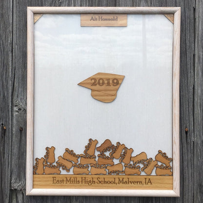 2026 Graduation Guestbook - Legacy Images - Guestbook - 11x14 Picture Frame 12x16 picture frame 16x20 picture frame laser engraved Whitewash Round