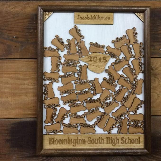 2026 Graduation Guestbook - Legacy Images - Guestbook - 11x14 Picture Frame 12x16 picture frame 16x20 picture frame laser engraved Dark Round