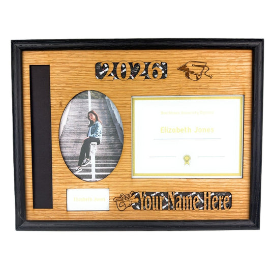 2026 Graduation Tassel & Diploma Picture Frame - Legacy Images - Picture Frames - 12x16 picture frame 16x20 picture frame graduation laser engraved