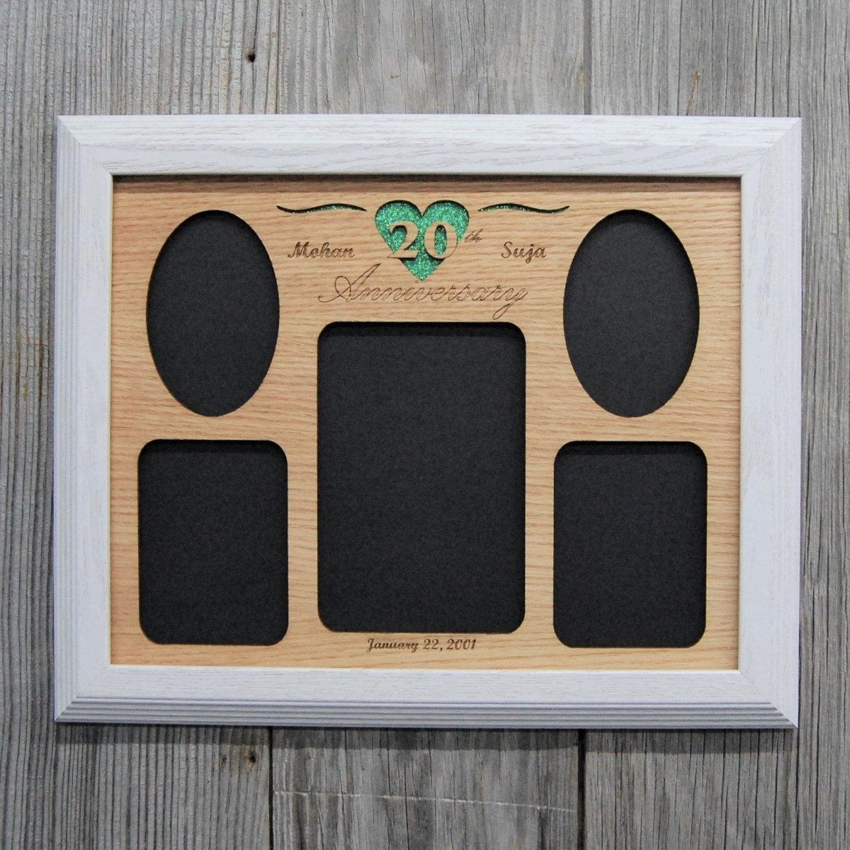 20th Anniversary Picture Frame - Legacy Images - Picture Frames - 11x14 Picture Frame 20th anniversary 5x7 picture frame laser engraved