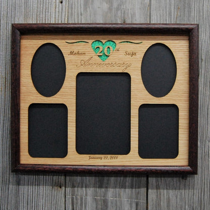 20th Anniversary Picture Frame - Legacy Images - Picture Frames - 11x14 Picture Frame 20th anniversary 5x7 picture frame laser engraved