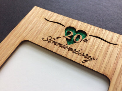 20th Anniversary Picture Frame - Legacy Images - Picture Frames - 11x14 Picture Frame 20th anniversary 5x7 picture frame laser engraved