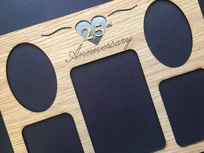 25th Anniversary Picture Frame - Legacy Images - Picture Frames - 11x14 Picture Frame 25th anniversary 5x7 picture frame laser engraved