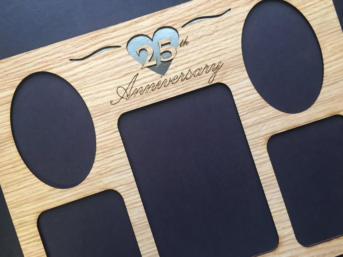 25th Anniversary Picture Frame - Legacy Images - Picture Frames - 11x14 Picture Frame 25th anniversary 5x7 picture frame laser engraved