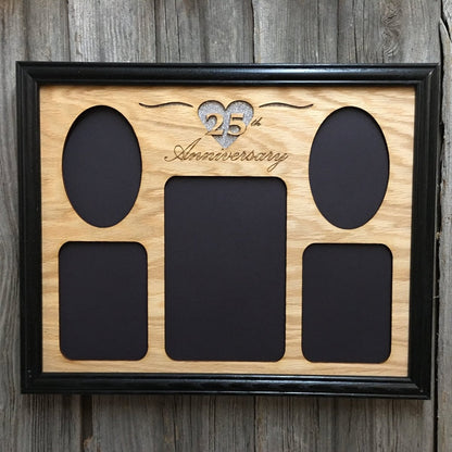 25th Anniversary Picture Frame - Legacy Images - Picture Frames - 11x14 Picture Frame 25th anniversary 5x7 picture frame laser engraved
