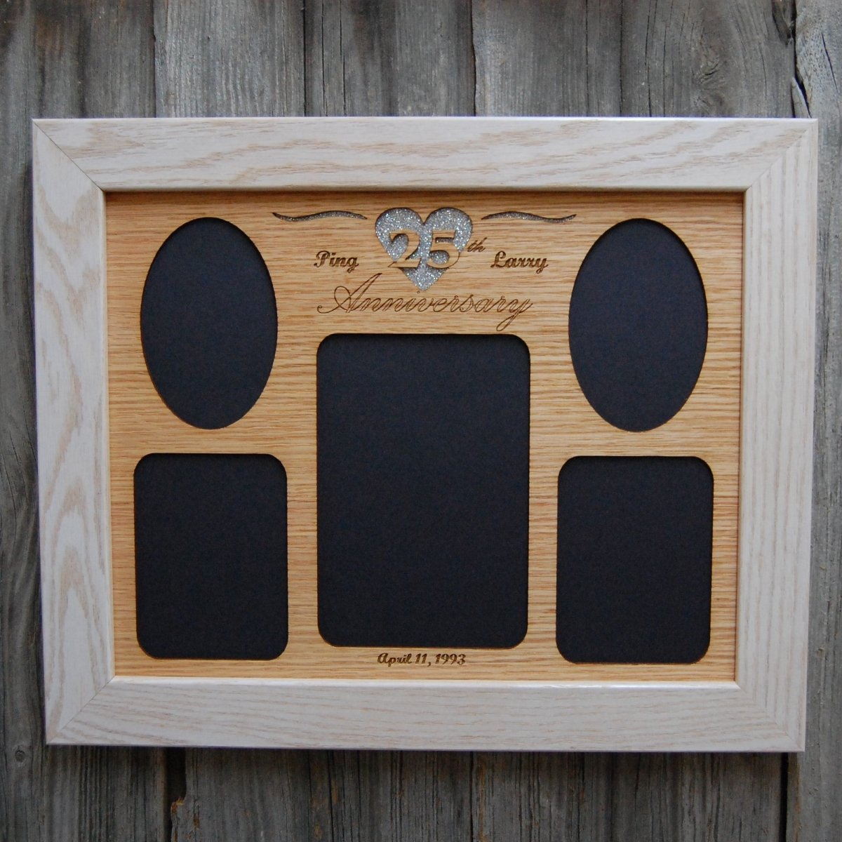 25th Anniversary Picture Frame - Legacy Images - Picture Frames - 11x14 Picture Frame 25th anniversary 5x7 picture frame laser engraved