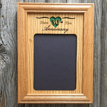30th Anniversary Picture Frame - Legacy Images - Picture Frames - 11x14 Picture Frame 30th anniversary 5x7 picture frame laser engraved
