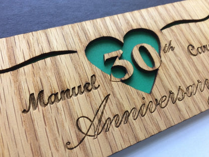 30th Anniversary Picture Frame - Legacy Images - Picture Frames - 11x14 Picture Frame 30th anniversary 5x7 picture frame laser engraved