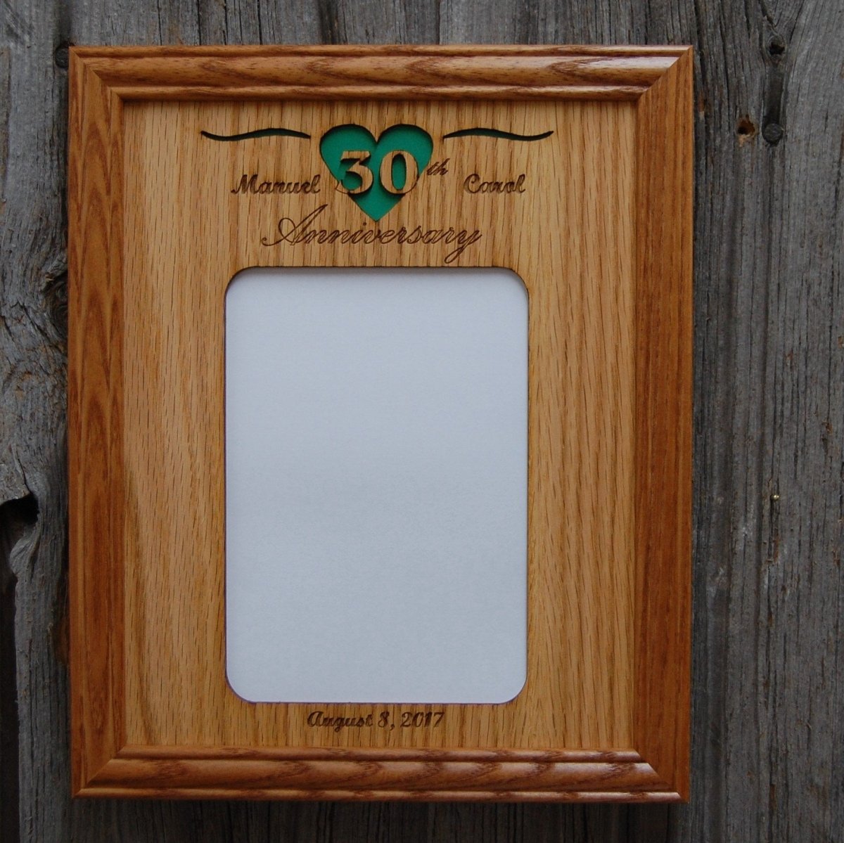 30th Anniversary Picture Frame - Legacy Images - Picture Frames - 11x14 Picture Frame 30th anniversary 5x7 picture frame laser engraved